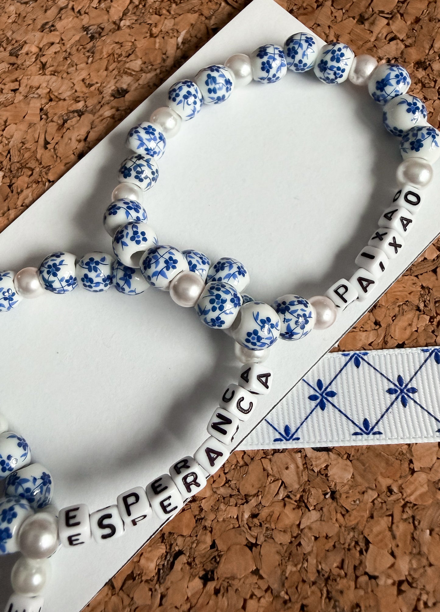 Azulejo Portuguese Word Bracelet