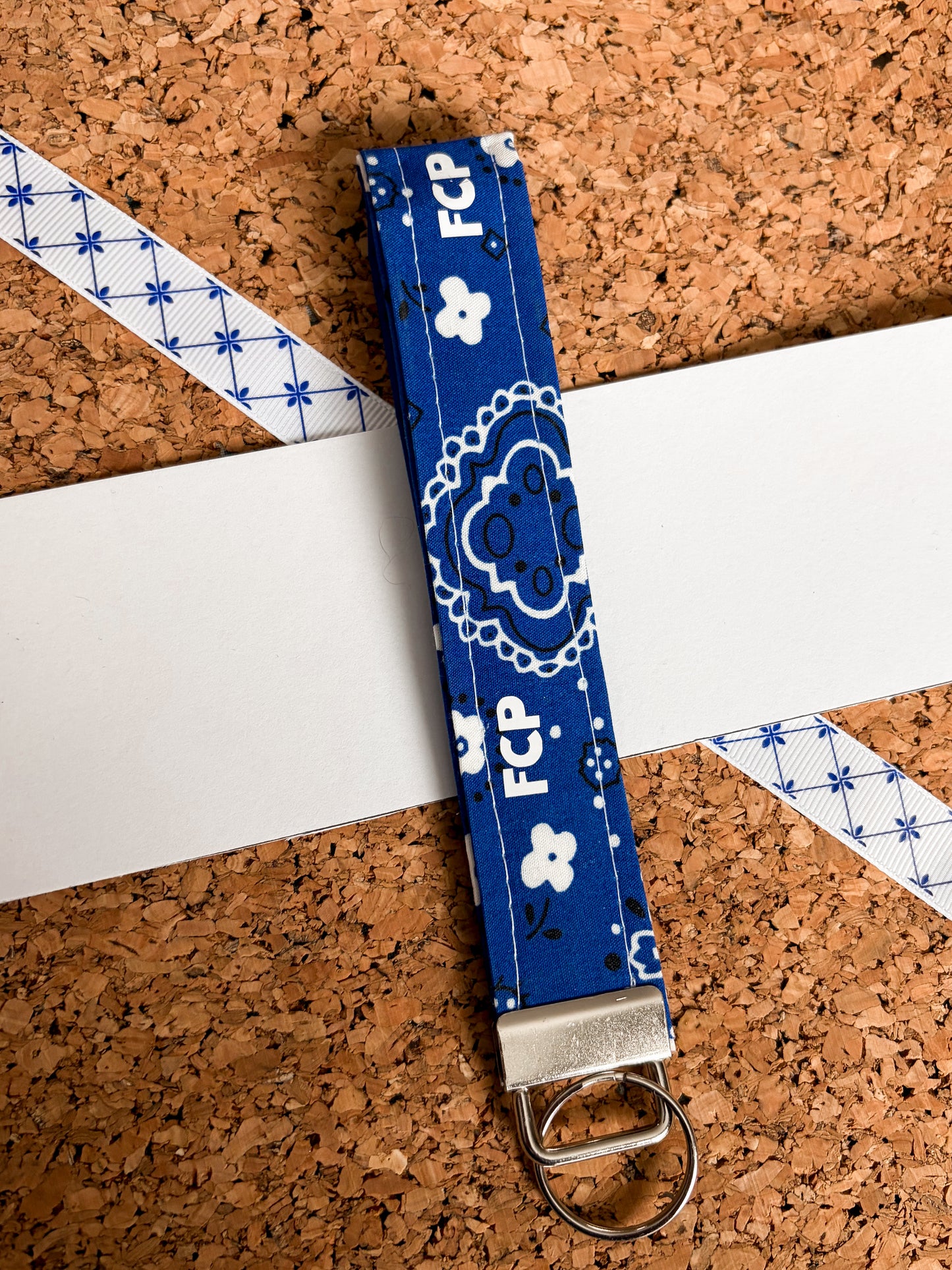 Floral Porto Wristlet Keychain