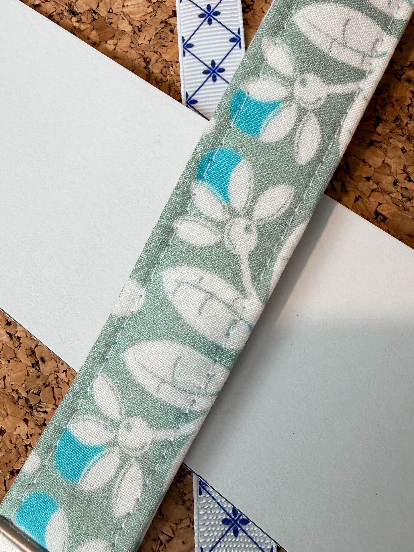 Green Azulejo Wristlet Keychains