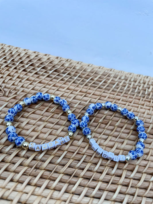 Azulejo Portuguese Word Bracelet