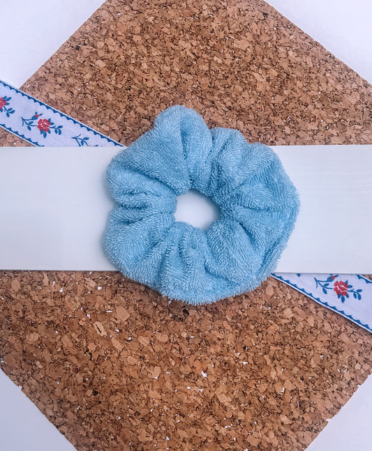 Light Blue Towel Scrunchie